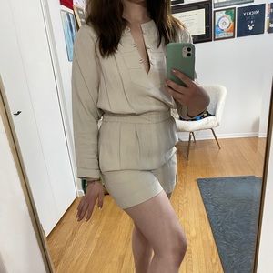 Light and airy cream romper